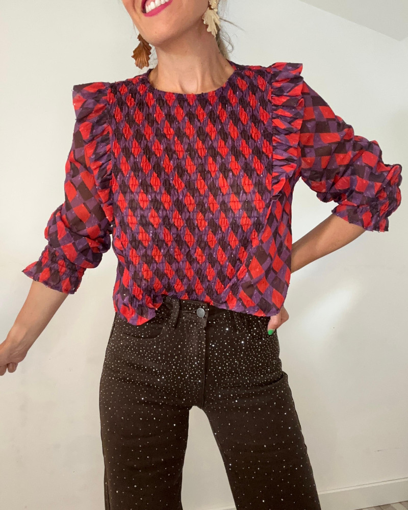 Jeans brillo chocolate