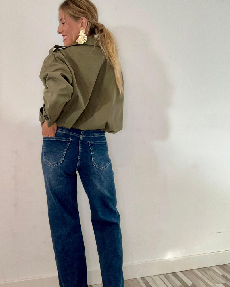 Jeans bordado flores