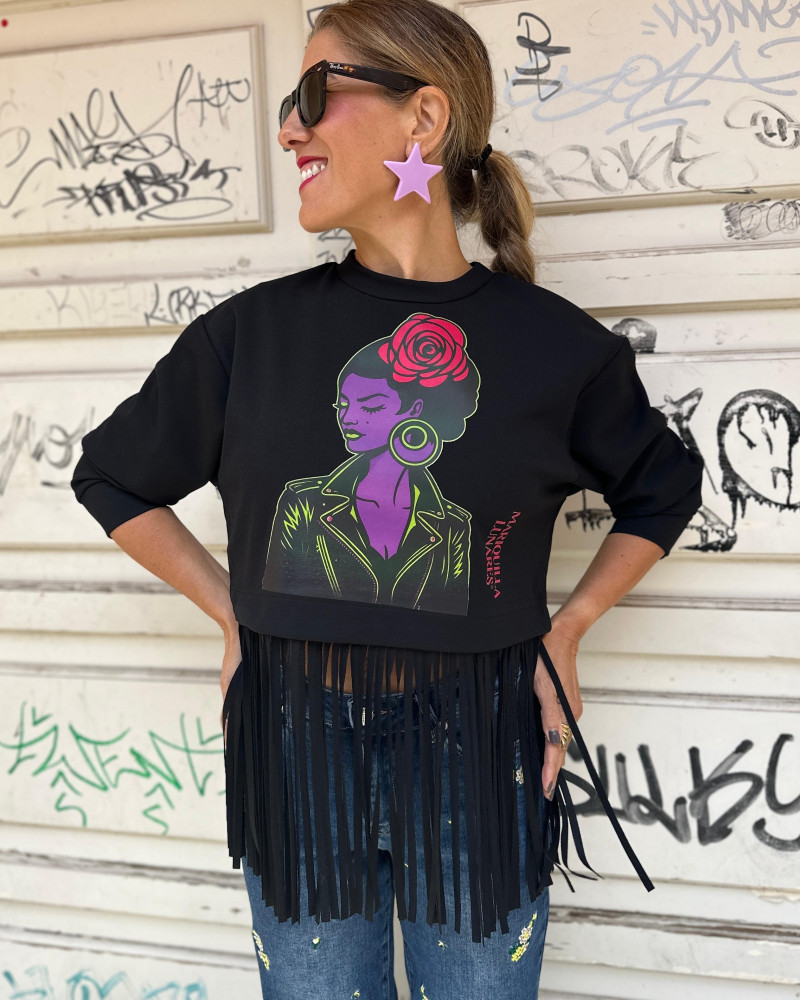 Sudadera Mariquilla Flecos