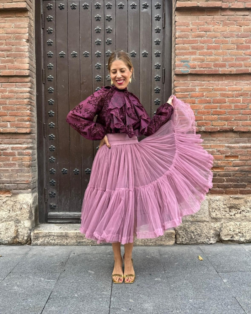 Falda Midi Tul