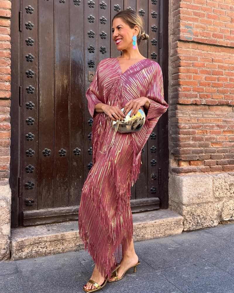 Vestido Flecos