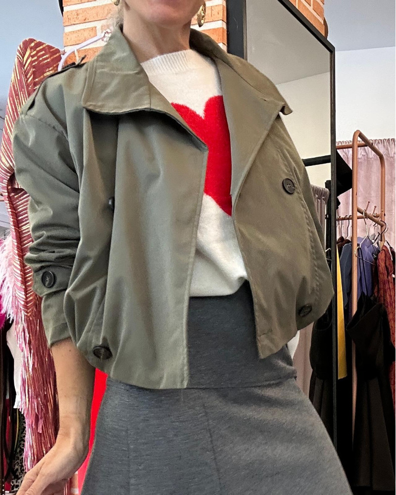 Gabardina corta Moly