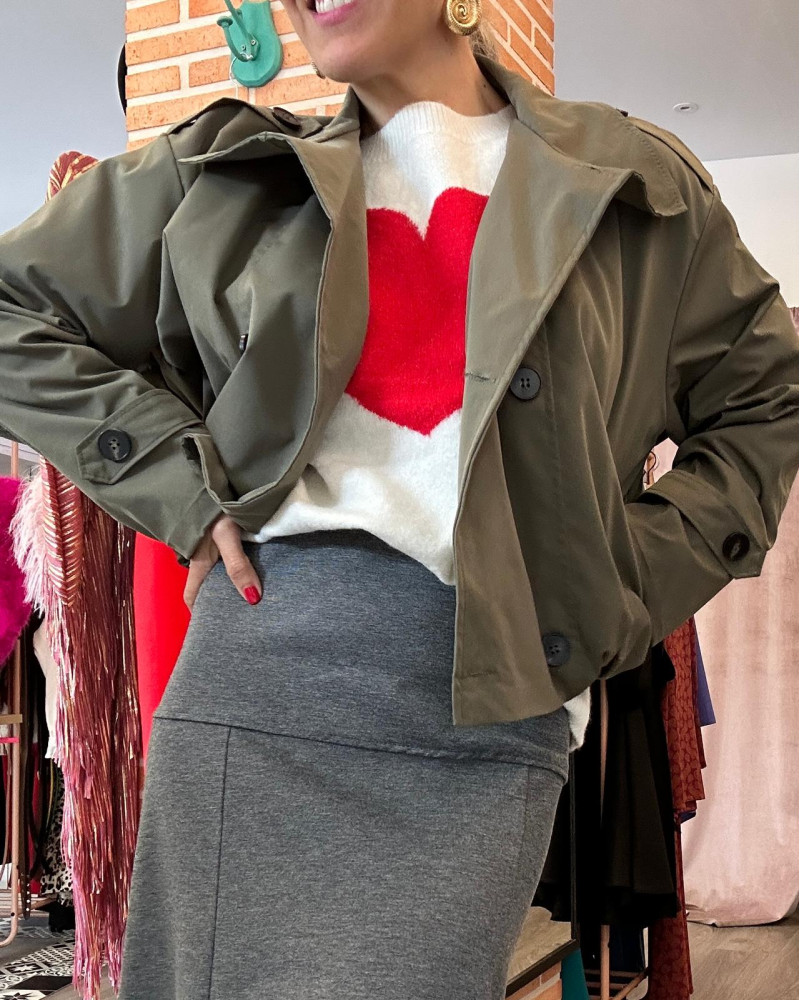 Gabardina corta Moly