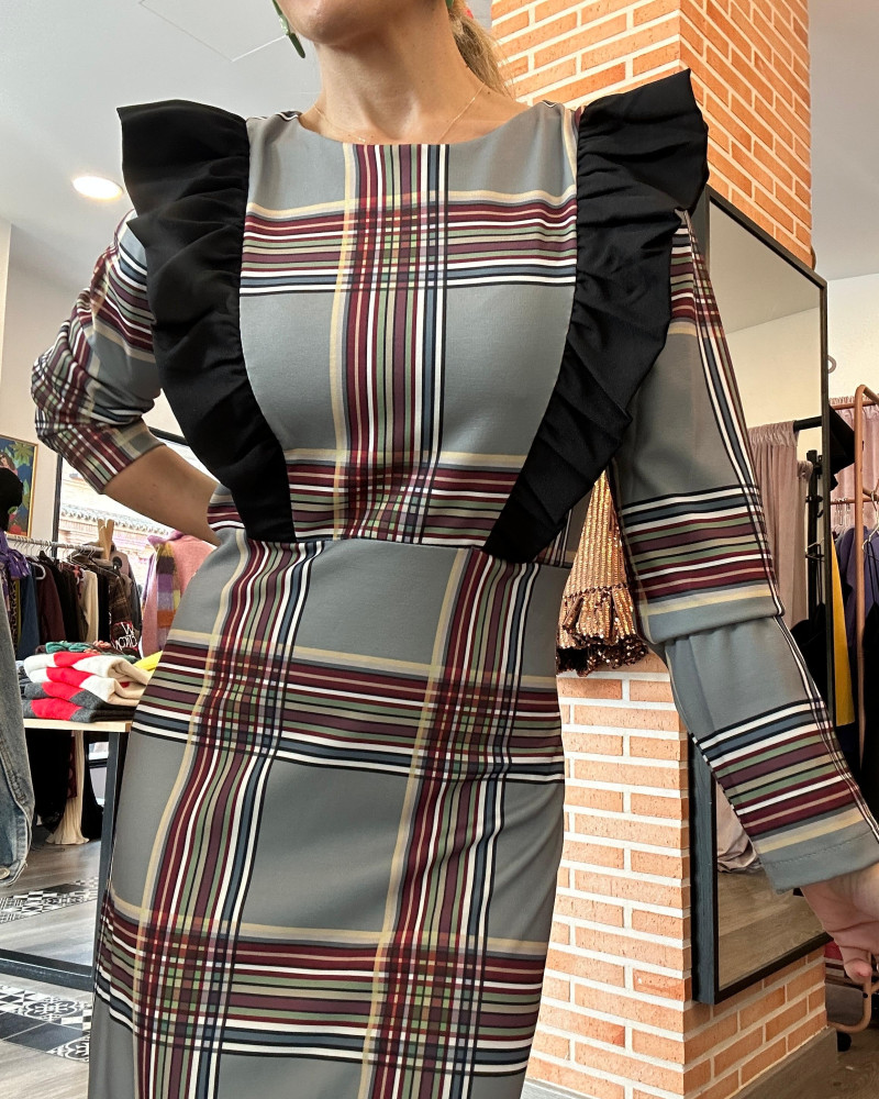 Vestido Paula  Volantes