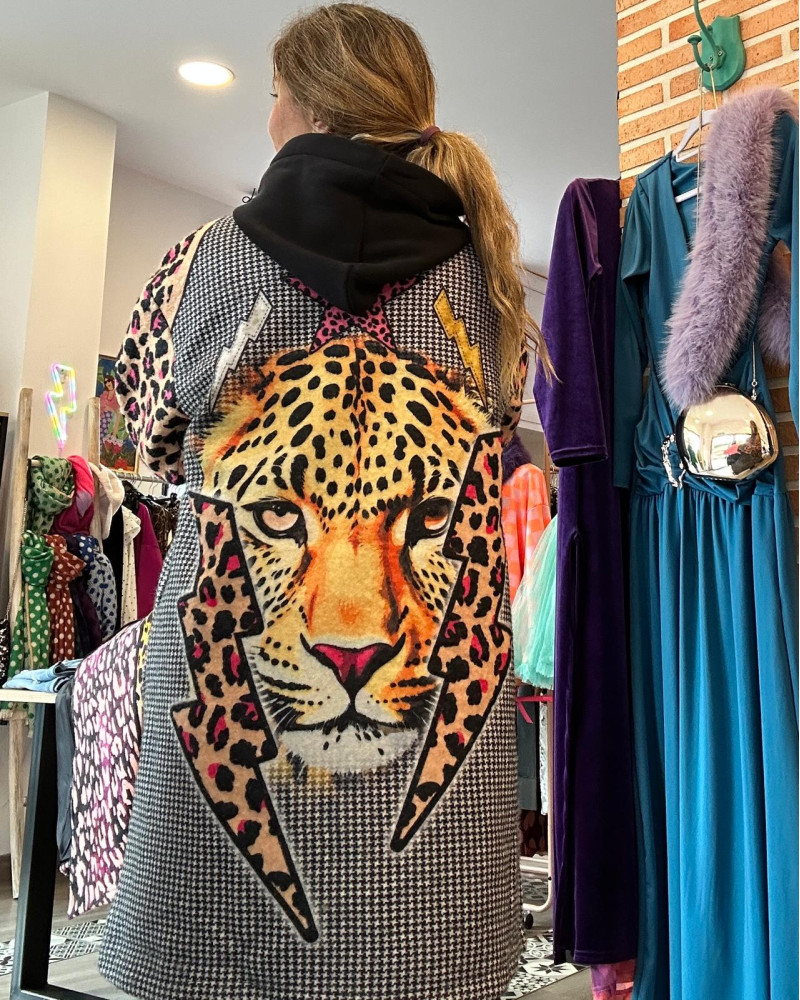 Abrigo Leopardo Vichy
