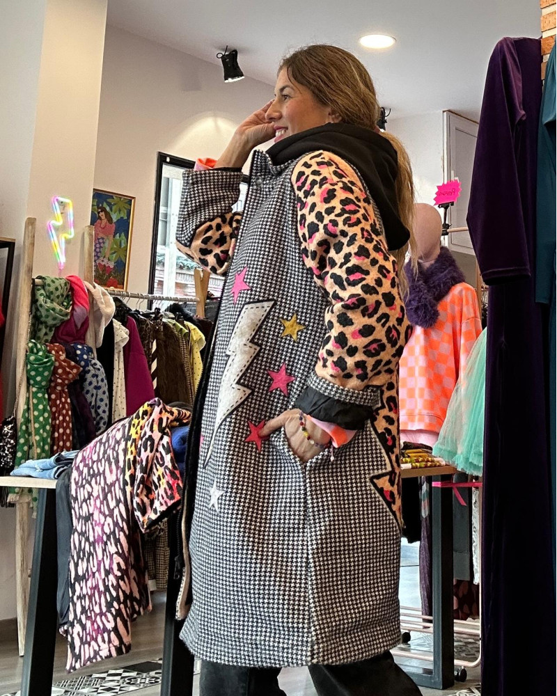 Abrigo Leopardo Vichy