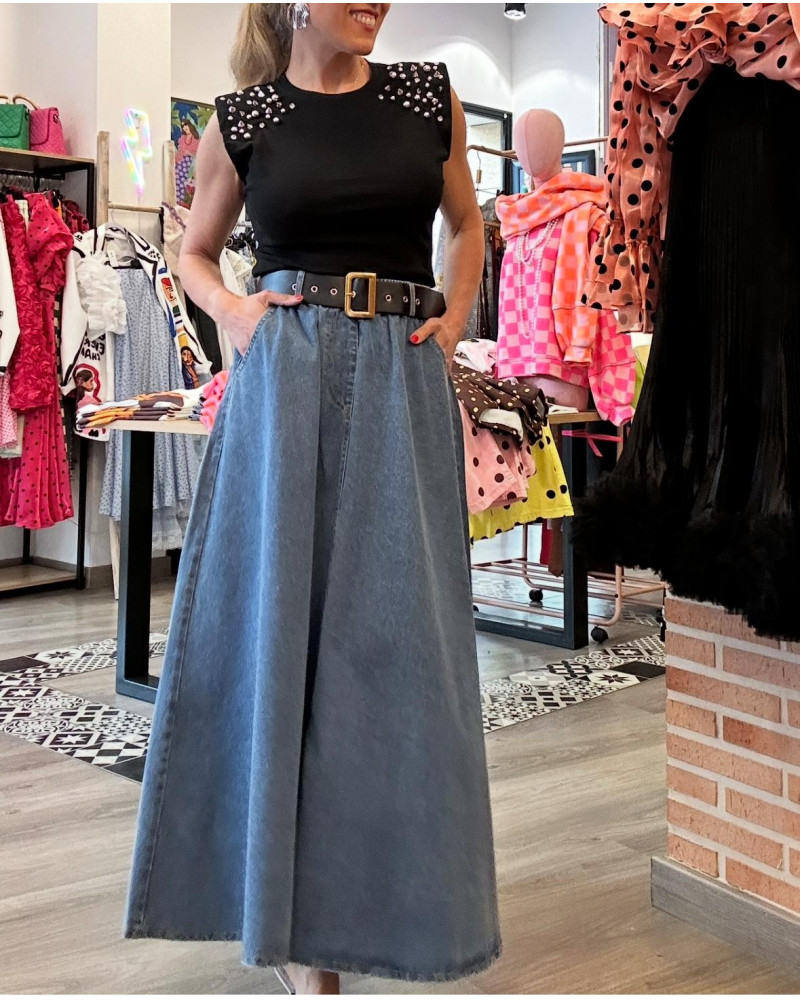 Falda Denim larga