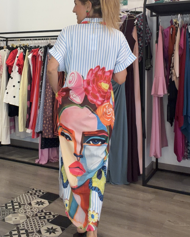 Vestido Frida rayas