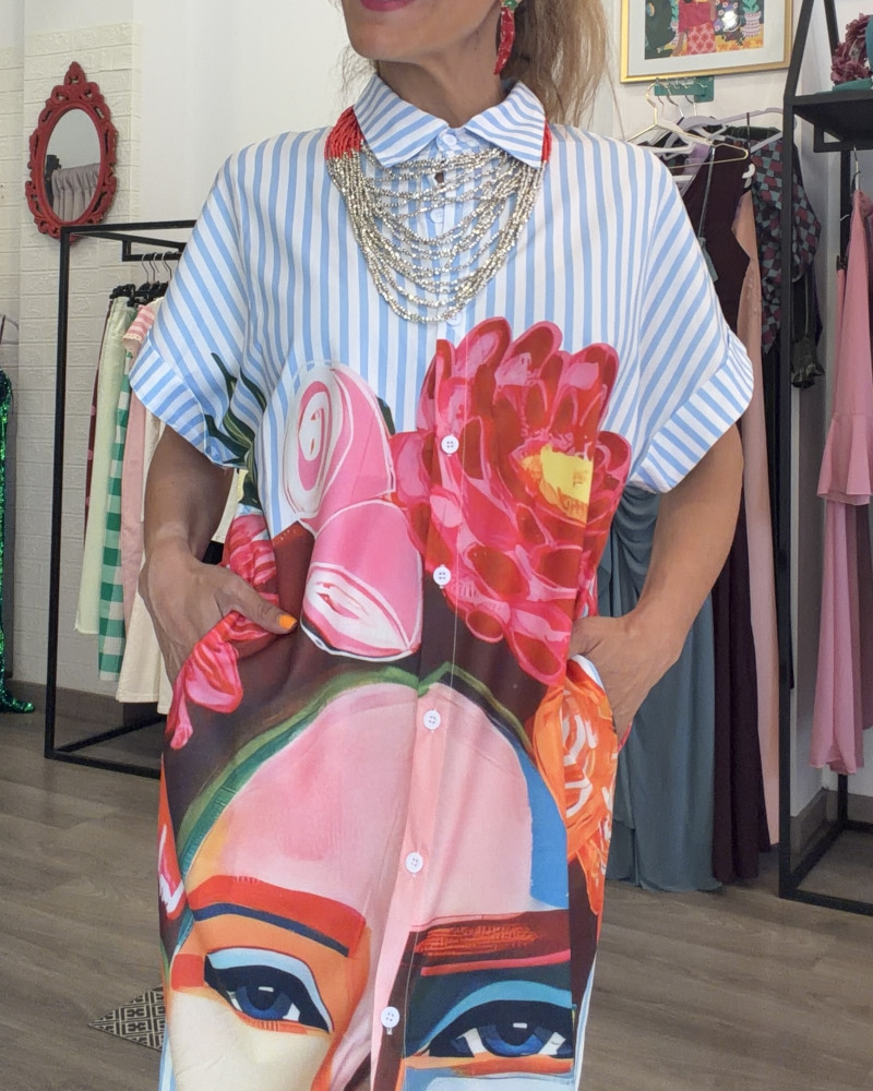 Vestido Frida rayas