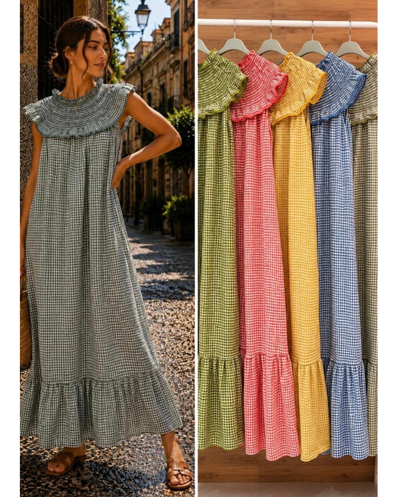 Vestido Santorini Vichy