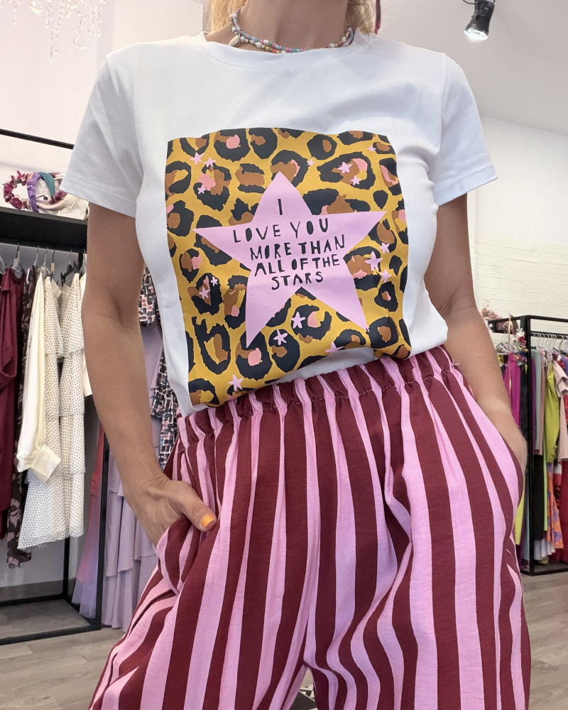 Camiseta animal print star