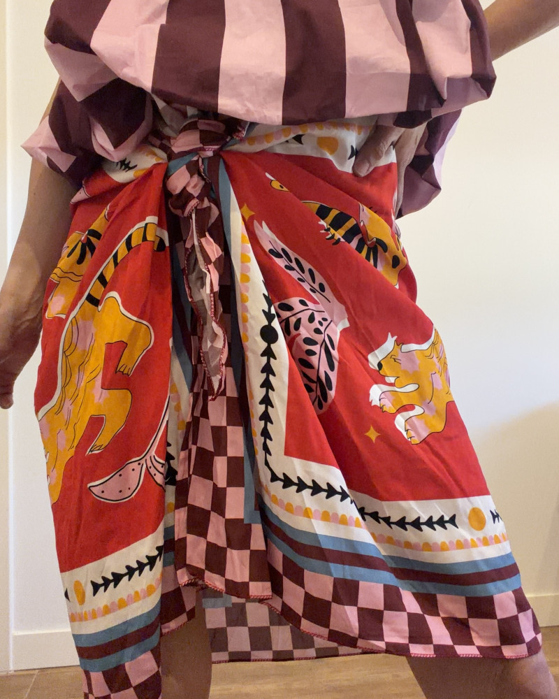Pareo estampado tigre