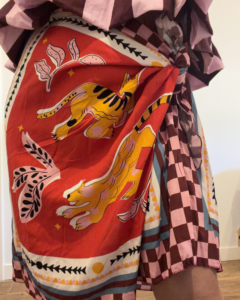 Pareo estampado tigre
