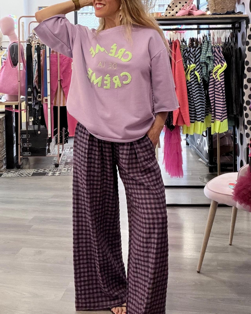 Pantalón cuadros vichy Carla