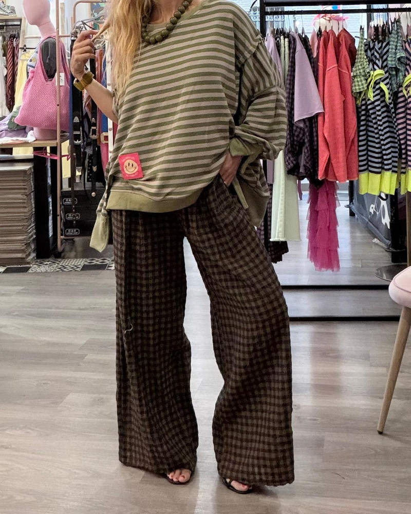 Pantalón cuadros vichy Carla