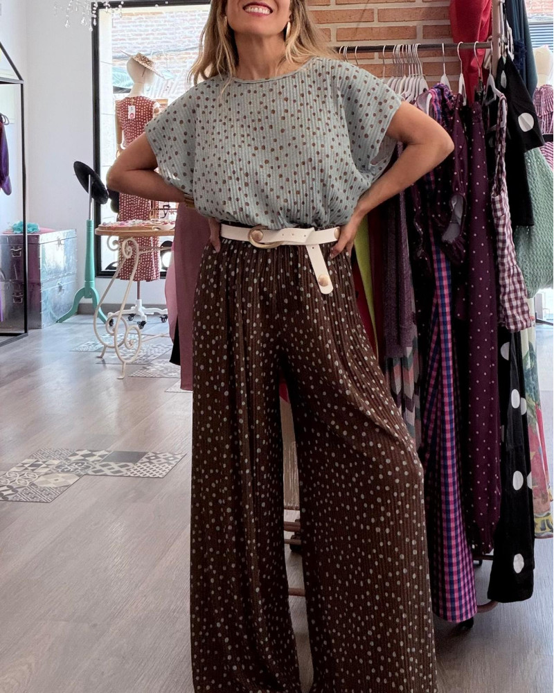 Pantalón plisado Candy