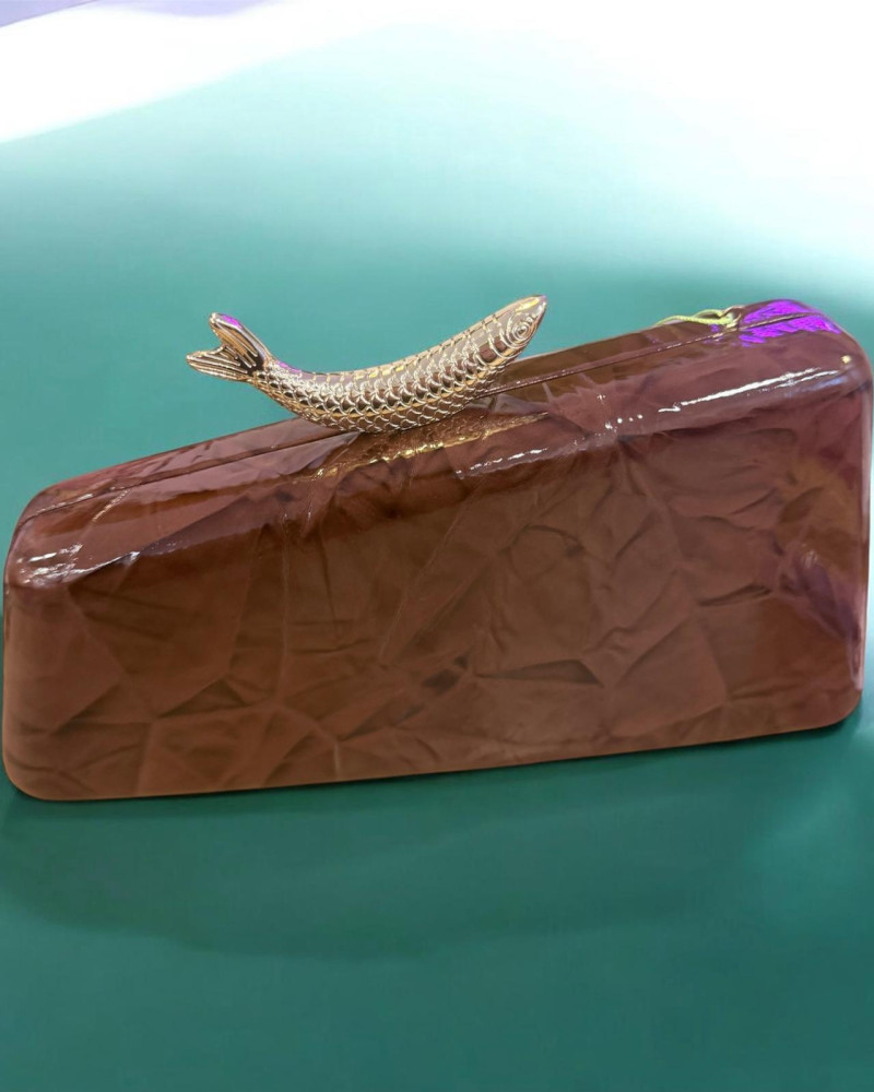 Bolso textura pez