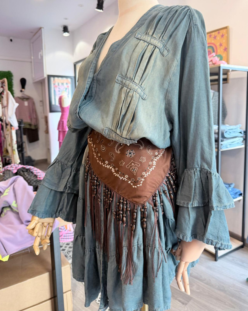 Vestido denim Trocadero