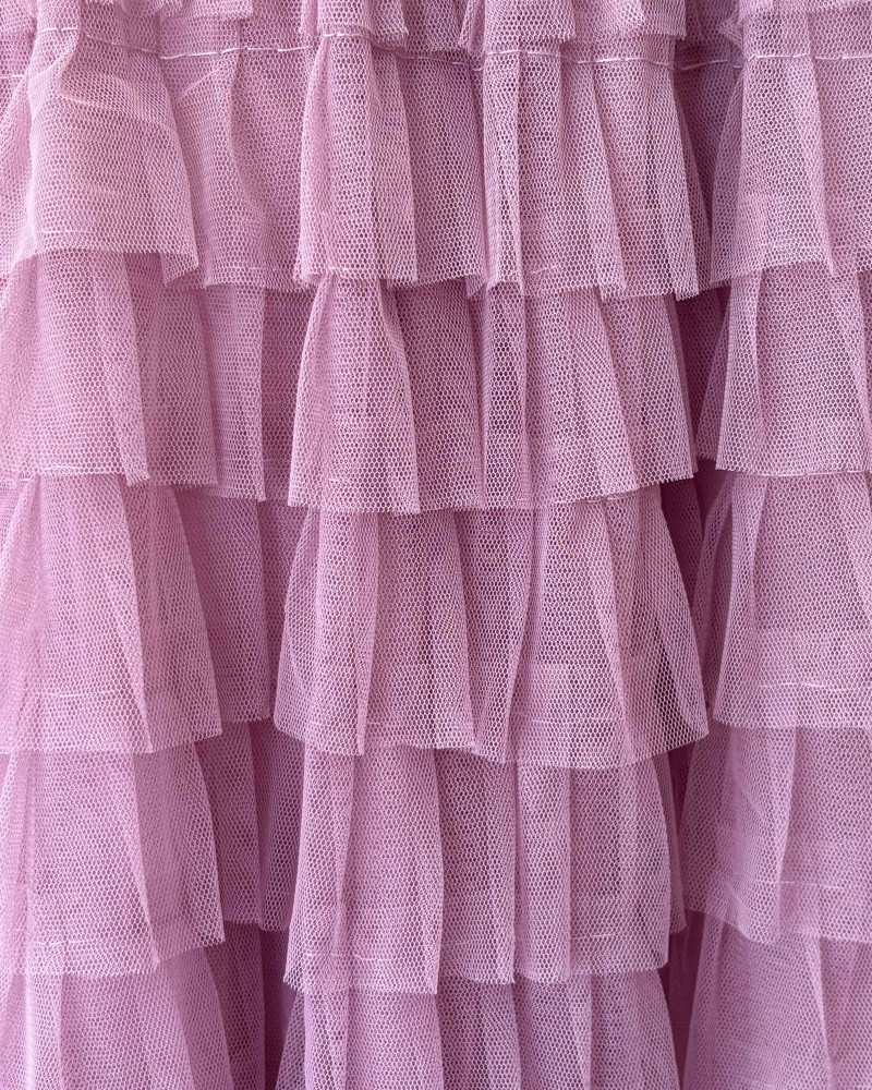 Falda tul mauve