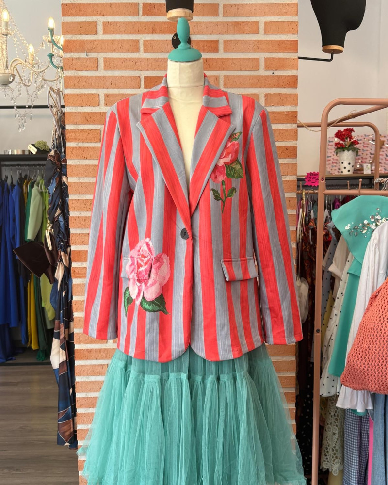 Blazer estampado tigre