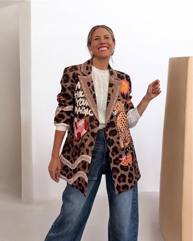 Blazer animal print