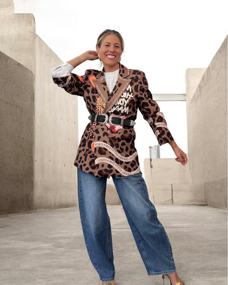 Blazer animal print