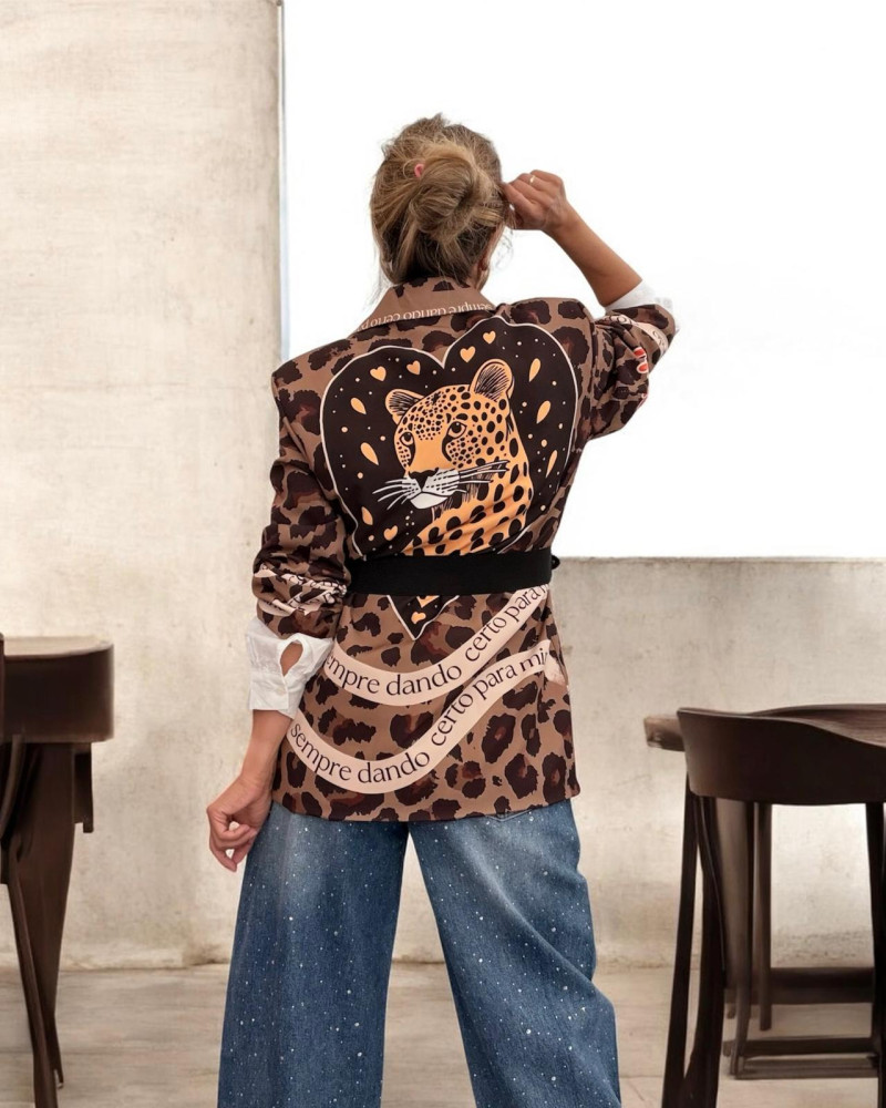 Blazer animal print