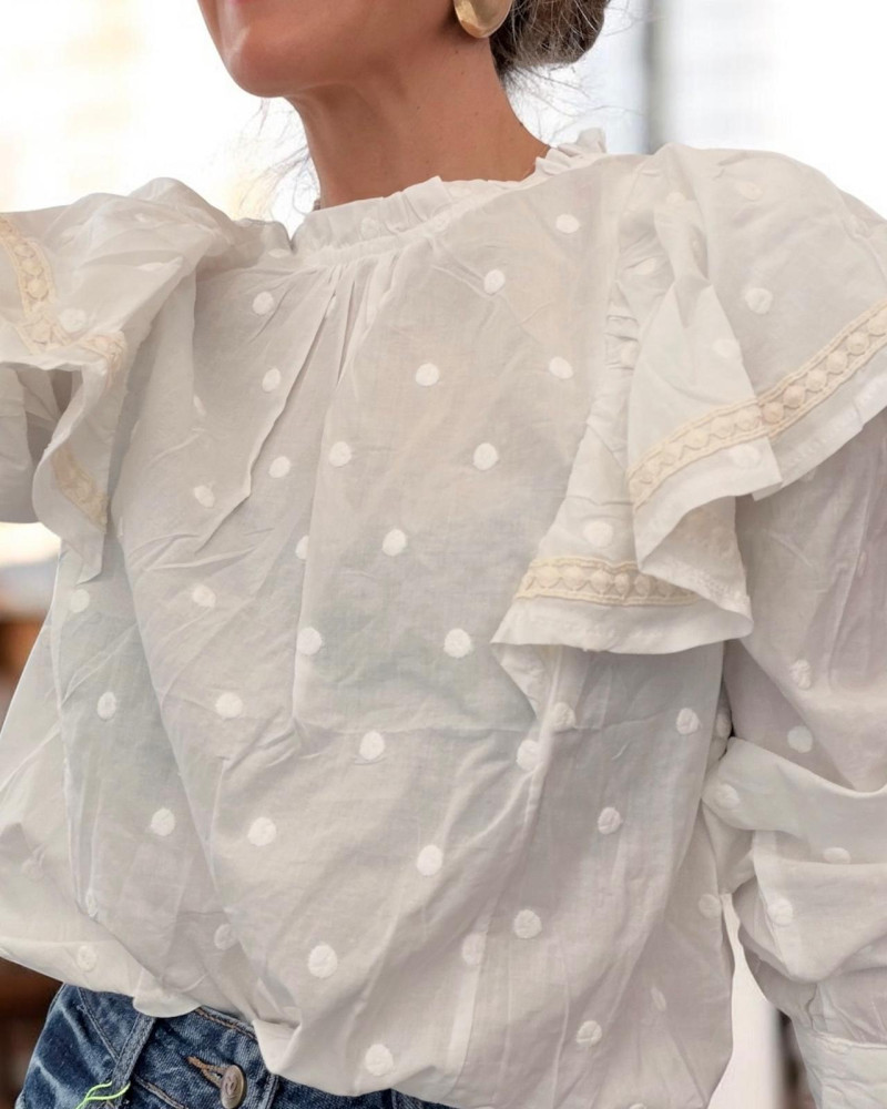Blusa volantes plumeti