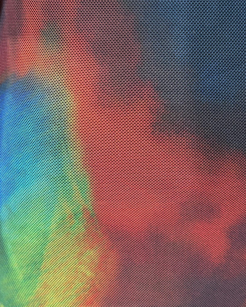 Vestido tubo estampado multicolor