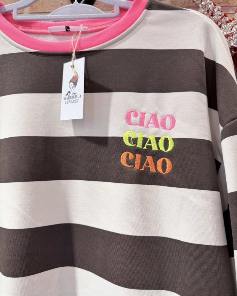 Sudadera rayas Ciao