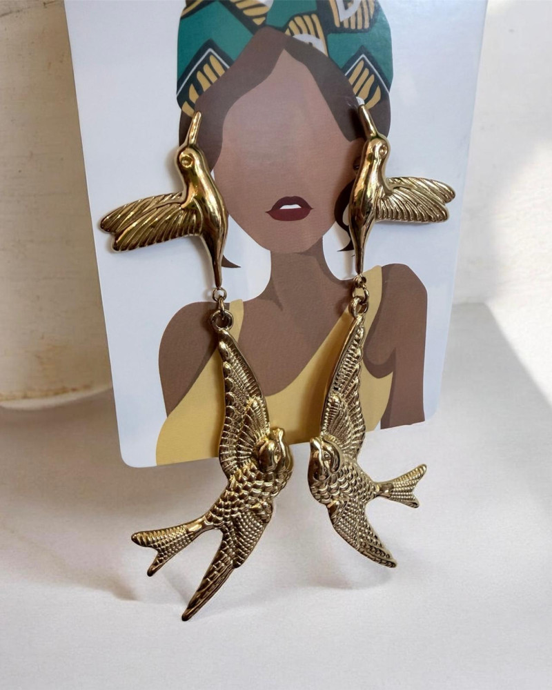 Pendientes colibrí