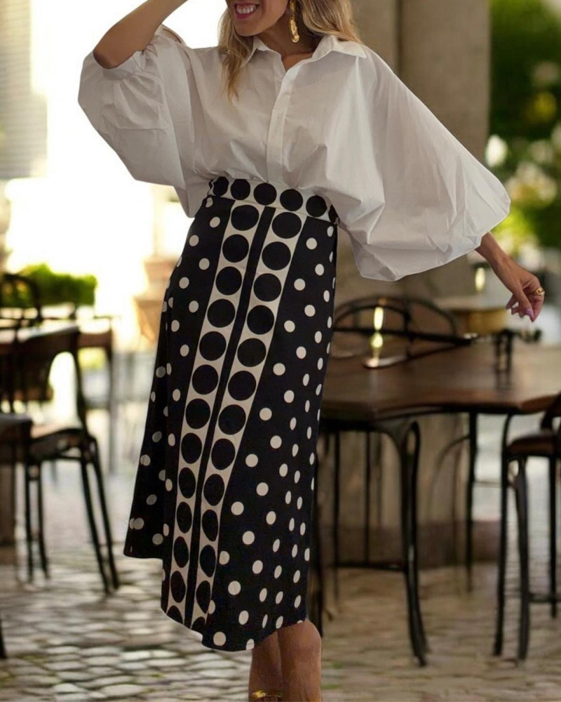 Camisa mangas abullonadas