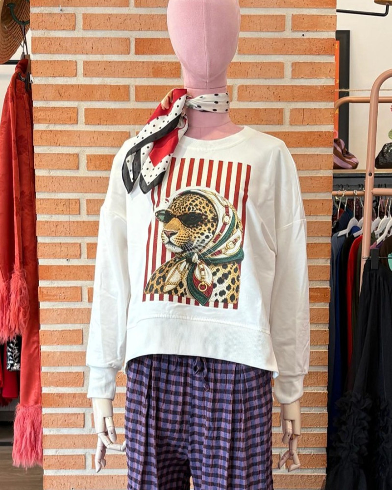 Sudadera leopardo