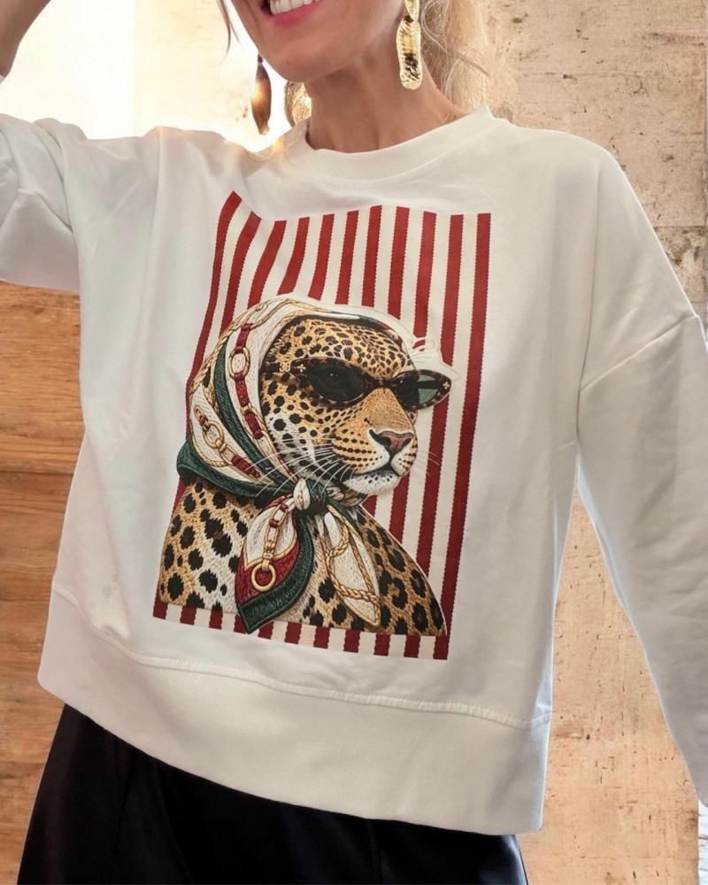 Sudadera leopardo