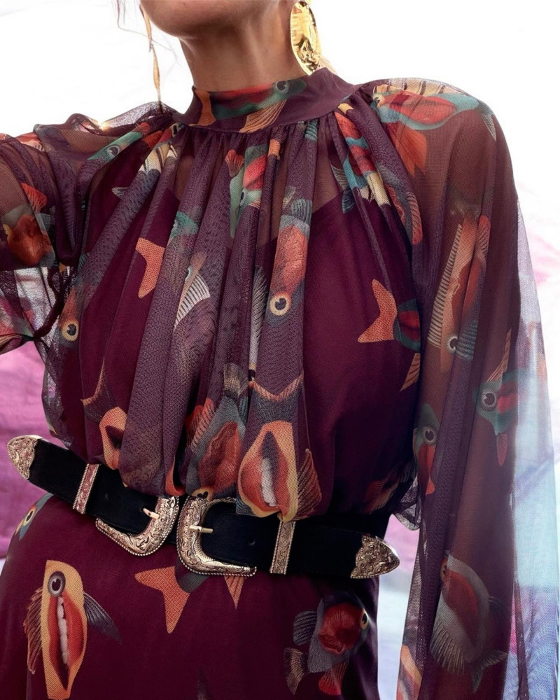 Blusa gasa peces