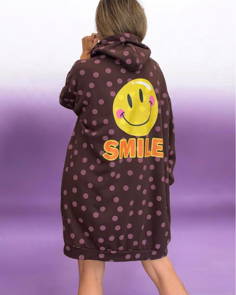 Vestido capucha smile