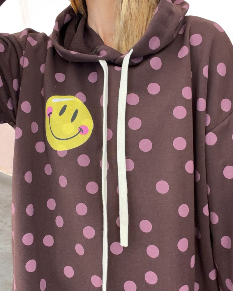 Vestido capucha smile