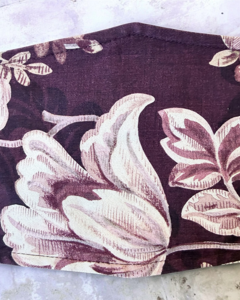 Fajín flores reversible
