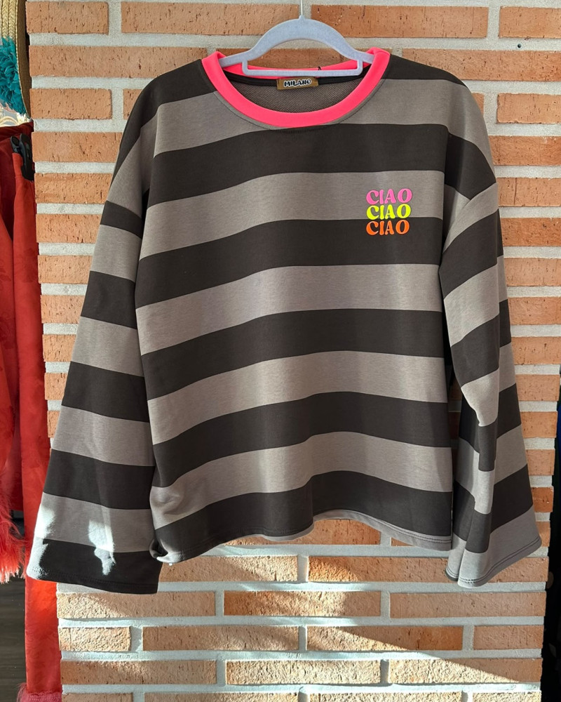 Sudadera rayas Ciao