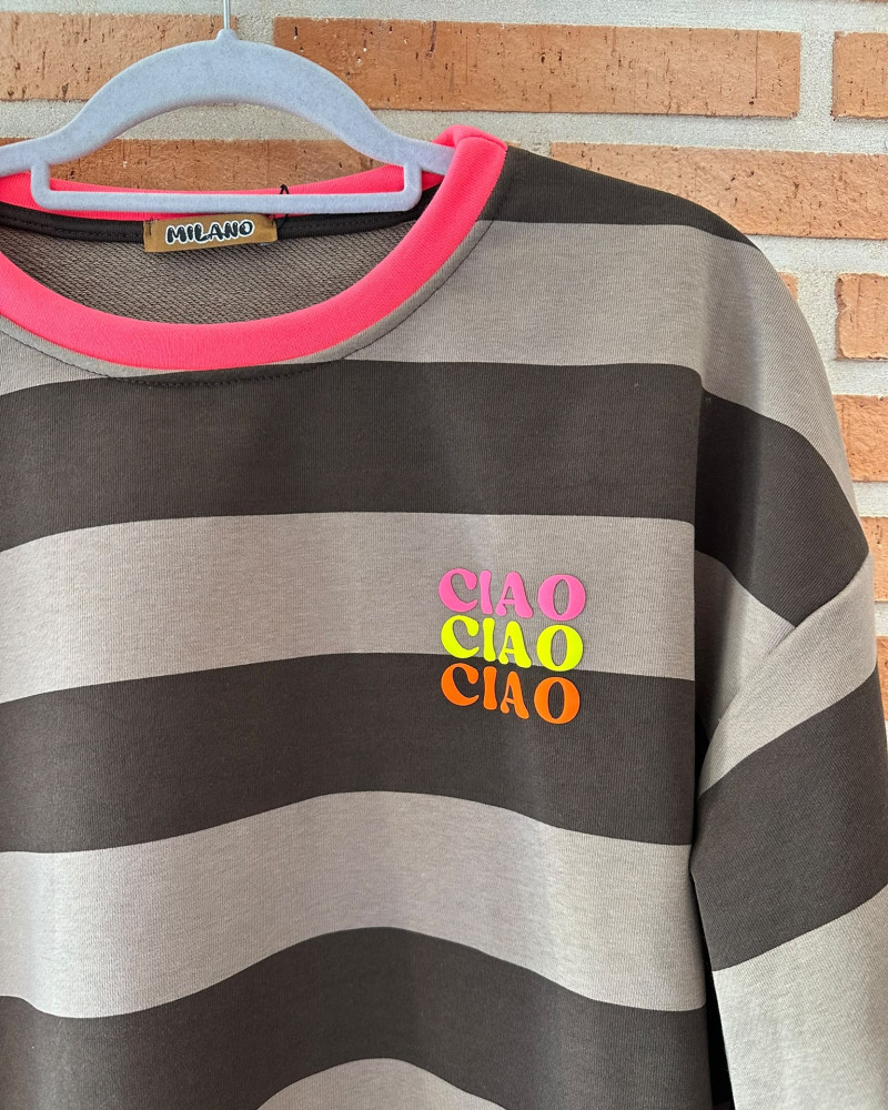 Sudadera rayas Ciao