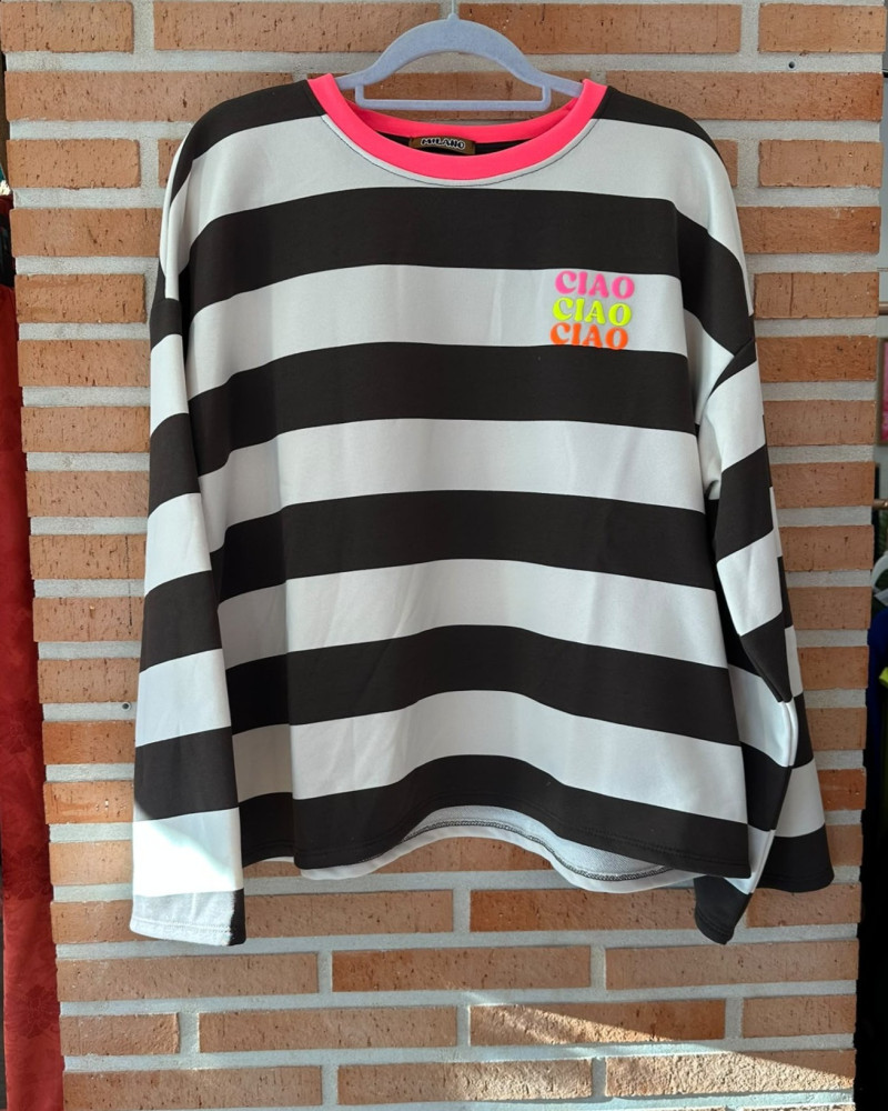 Sudadera rayas Ciao