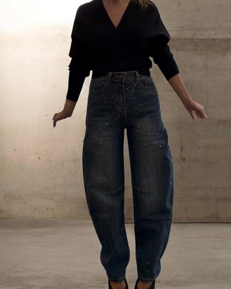Jeans barrel brillos