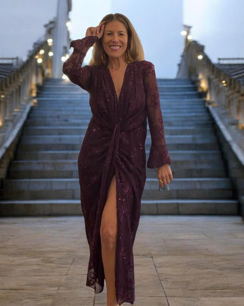 Vestido brocado