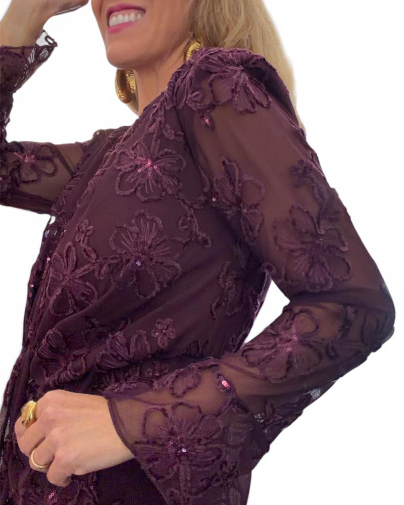 Vestido brocado